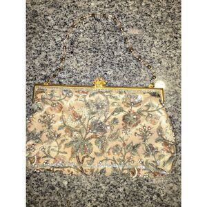 Larisa Barrera Golden Beaded Purse